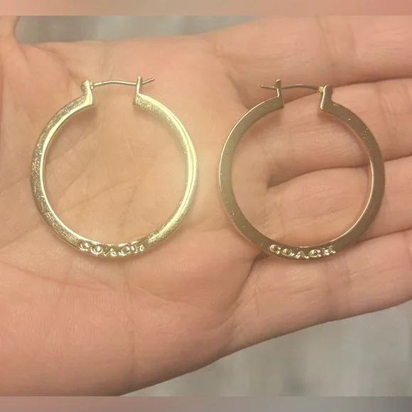 ⭐️Coach Gold Hoop Earrings⭐️ - Picture 1 of 8